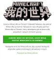 Komunikat pojawiający się, kiedy chińscy użytkownicy odwiedzają minecraft.net.