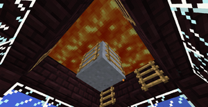 Blokada lawy za pomocą drabiny.png