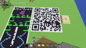 Wiadomość Arecibo oraz kod QR Code przeniesione do Minecrafta