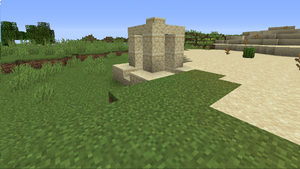 Pustynna studnia wygenerowana w większości na równinach.png